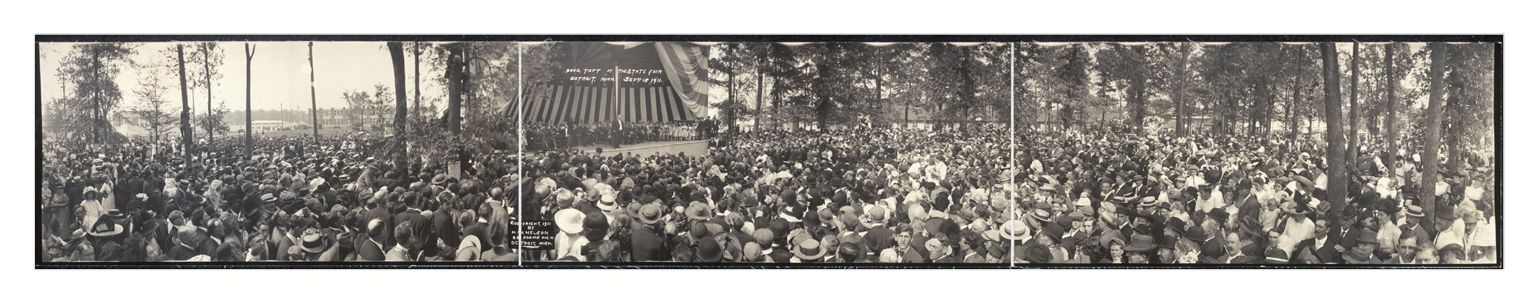 MI Taft at State Fair Detroit 1911 PHOTO, 1911 — historic image