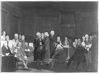 [Congress voting the Declaration of Independence]