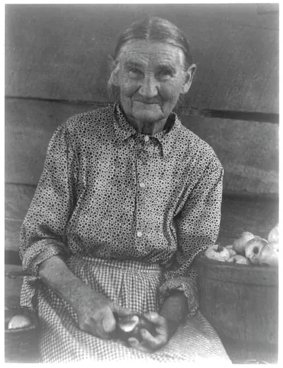 Woman Paring Apple, No. 1. Doris Ulman, photographer