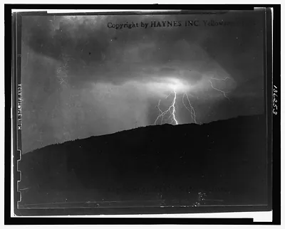 Lightning over Mt. Everts