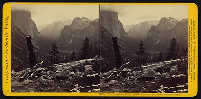 The Yo-Semite Valley (4060 feet above sea) from Mariposa Trail