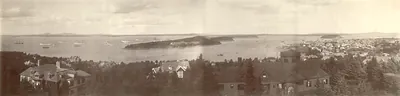 War Ships in Bar Harbor, Maine, 1904