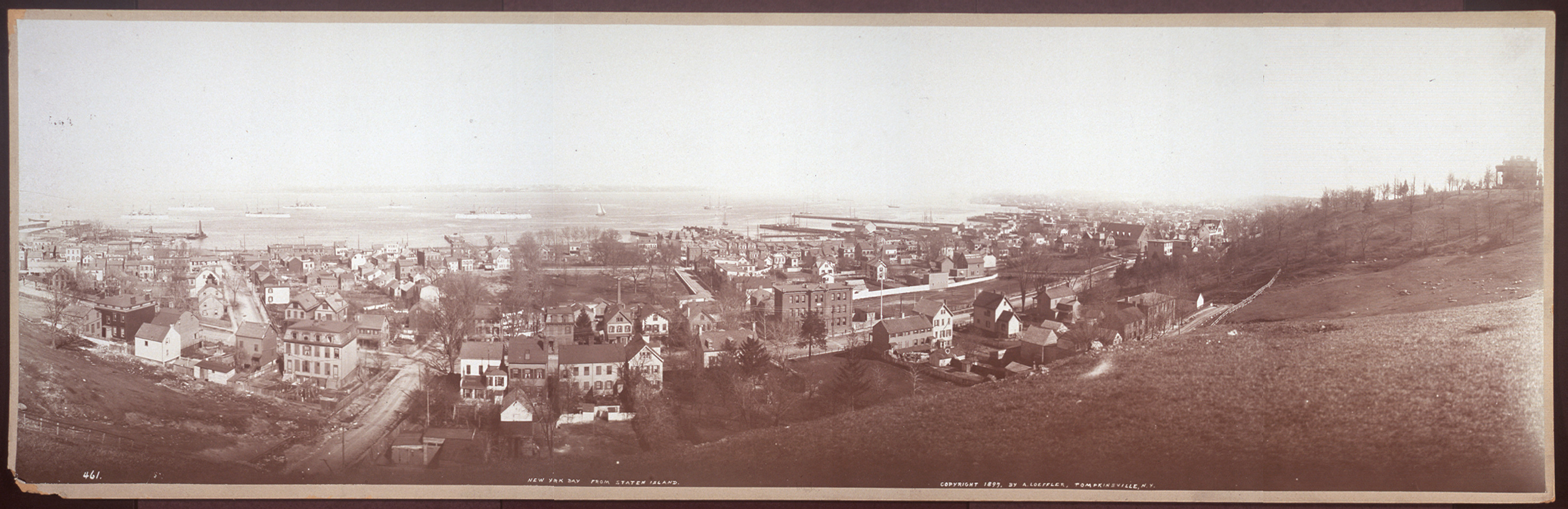 New York Bay from Staten Island, 1897, 1897 — historic image