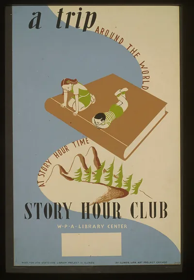 A trip around the world at story hour time Story hour club--W.P.A library center / Sh