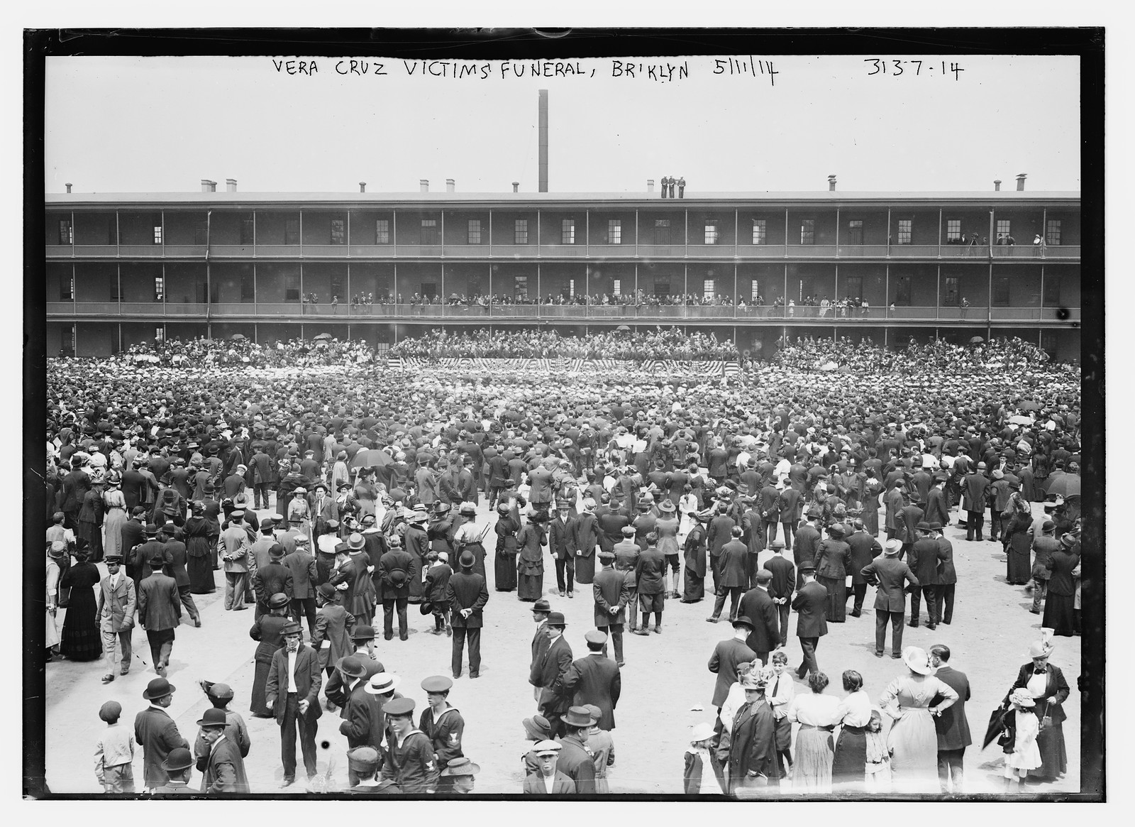 Vera Cruz -- victims' funeral, Brooklyn -- 1914, 1914 — historic photograph