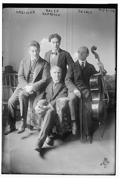 Kreisler, Damrosch, Casals, Bauer
