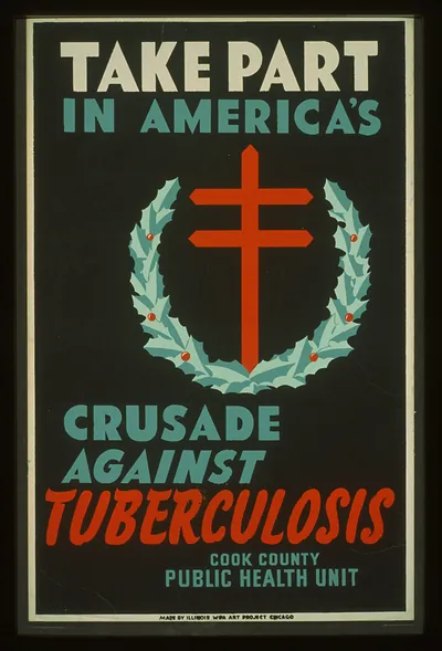 Take part in Americas crusade against tuberculosis Cook County Public Health Unit.