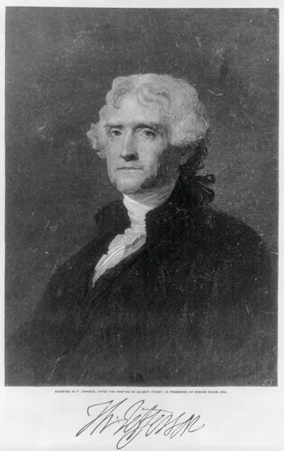 [Thomas Jefferson, bust portrait, facing left]