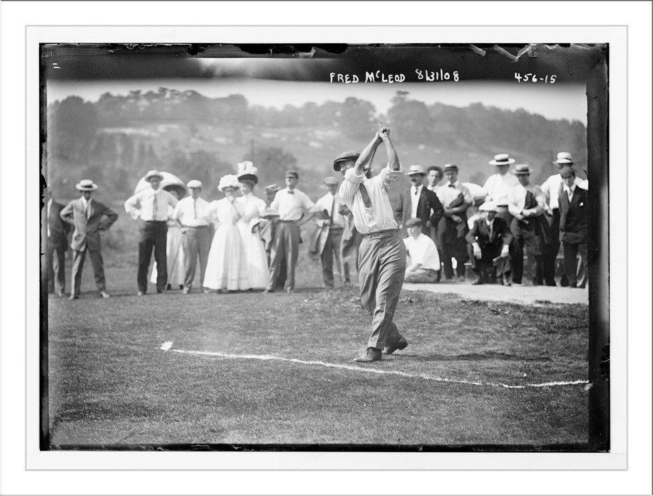 Golf match, Fred McLeod, 8/31/08. — historic photograph