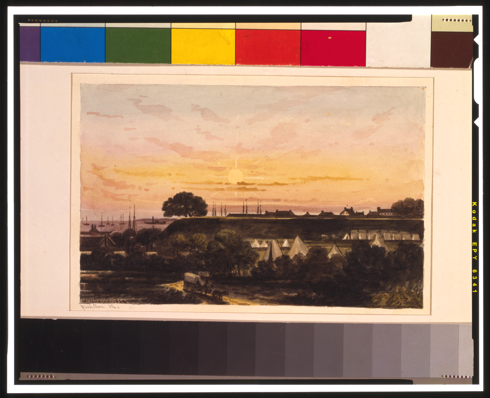 Yorktown, Va. / McIlvaine., 1862 — historic drawing