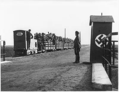 Labor camp for political prisoners in the Emsland region of Germany, 1935