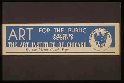 Art for the public The Art Institute of Chicago.