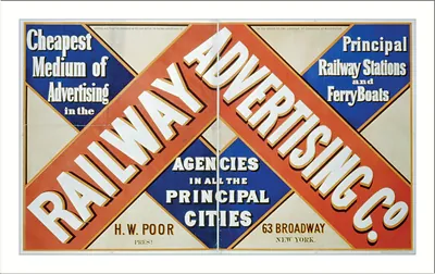 Railway Advertising Co., Cheapest Medium of Advertising in the Principal Railway Stations and Ferry Boats