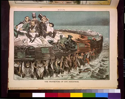 The protectors of our industries / Gillam ; Mayer Merkel & Ottmann lith., N.Y.