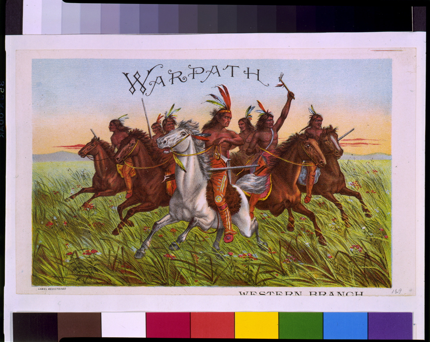 Warpath, [ca. 1885] — antique lithograph