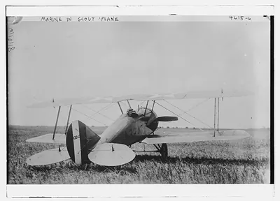 Marine's in Scout plane