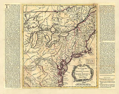 An Accurate Map of the British Colonies in North America