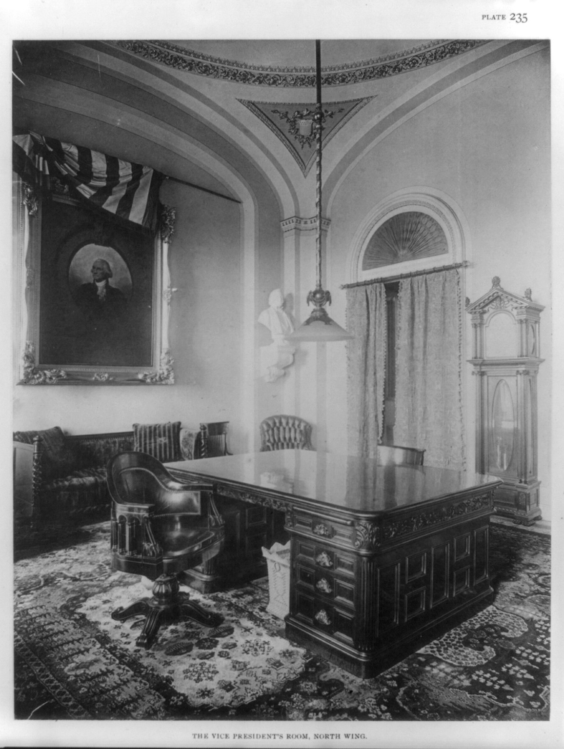 The Vice-President's room, North Wing [U.S. Capitol] — historic print