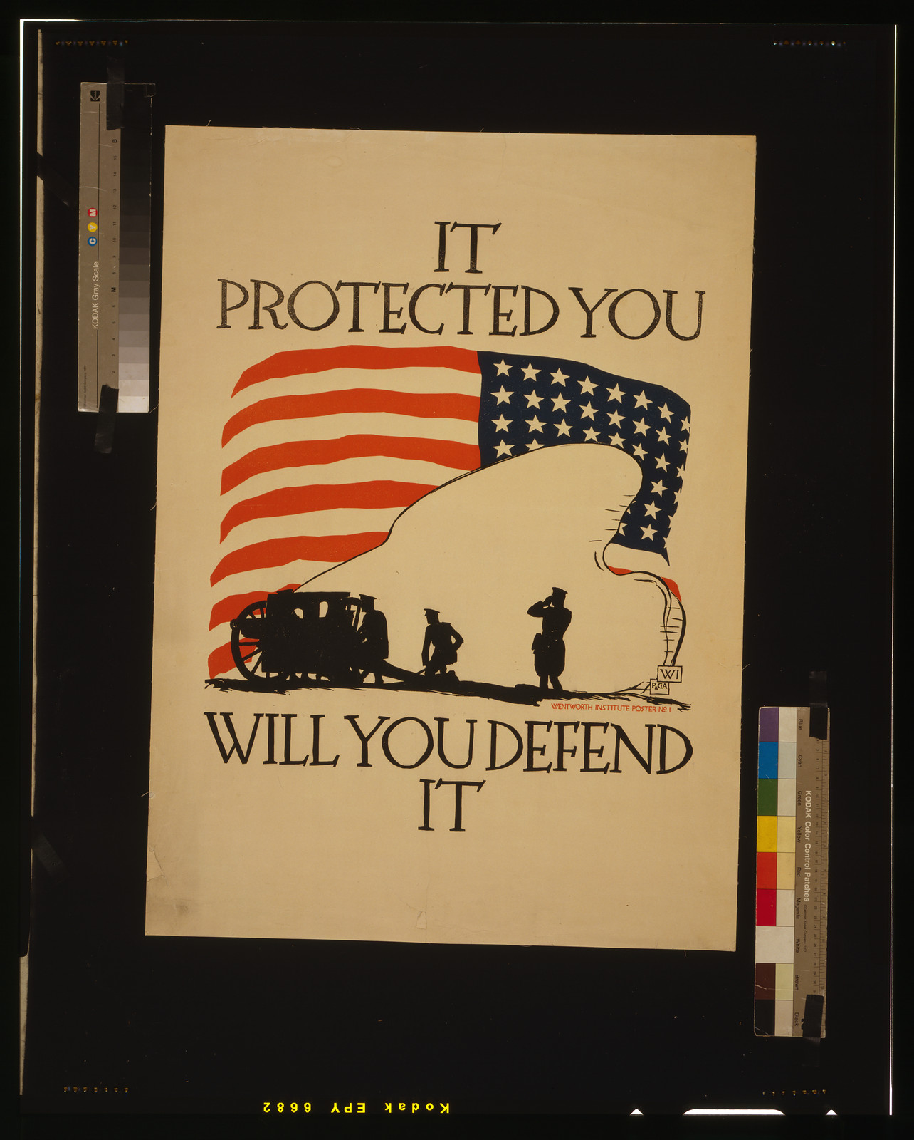 It protected you will you defend it / WI PGA., 1918 — vintage poster