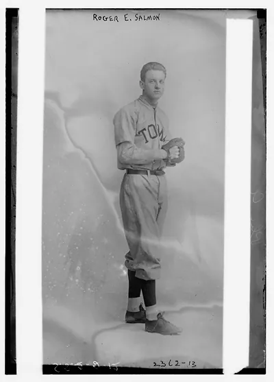 Pitcher Roger E. Salmon, who appeared with Philadelphia AL (baseball)