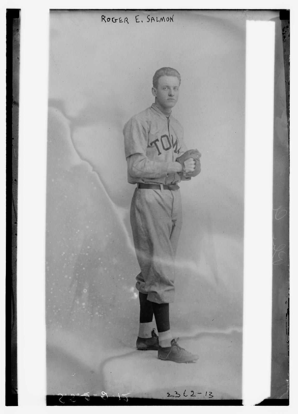 Pitcher Roger E. Salmon, who appeared with Philadelphia AL (baseball), [1912] — historic photograph