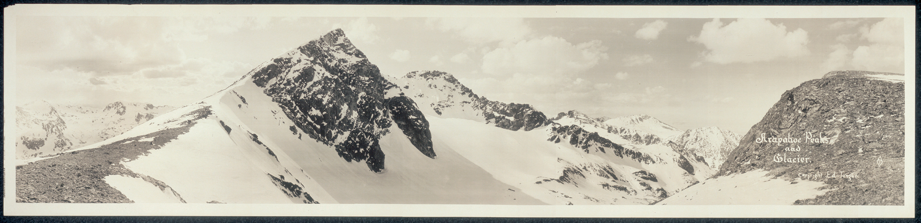 Arapahoe Peaks and Glacier, Colorado, 1921, 1921 — historic image