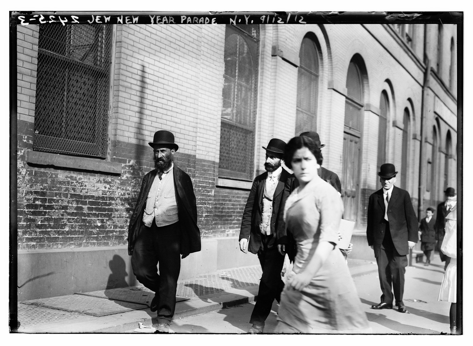 Jew New Year Parade - N.Y., 1912, 1912 — historic photograph