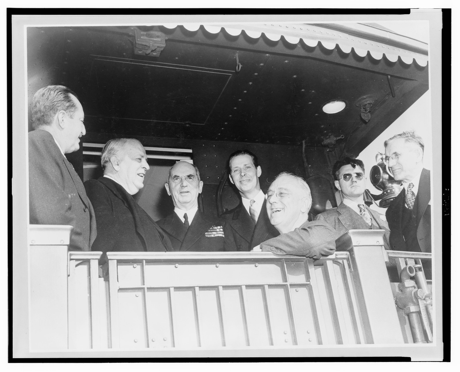 FDR enroute to Boston [from] Worcester, Massachusetts — historic photograph