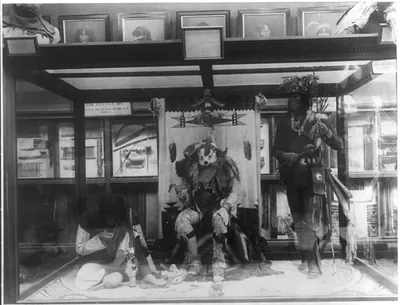 [Zuni Indian exhibit by Smithsonian Institution at World's Columbian Exposition, 1893]