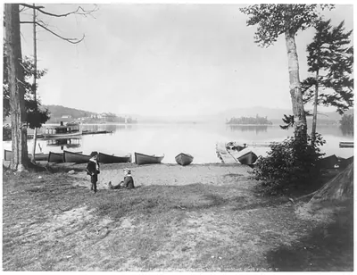Blue Mountain Lake, Adirondack Mountains, N.Y.: West from Lake House