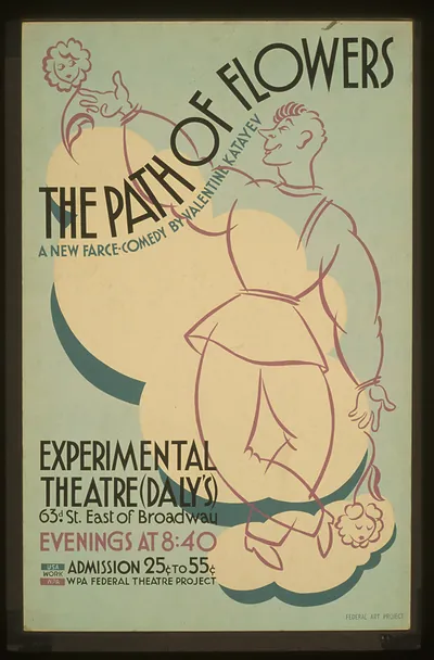 The Path of Flowers: WPA Federal Theatre poster