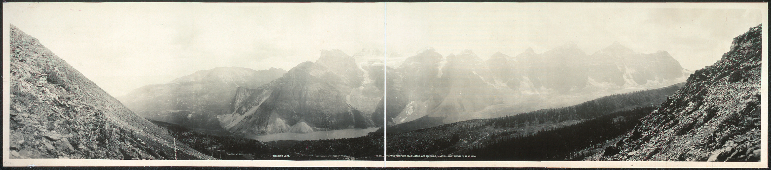 Valley of Ten Peaks Laggan, Alberta, Canada, 1907, 1907 — historic image