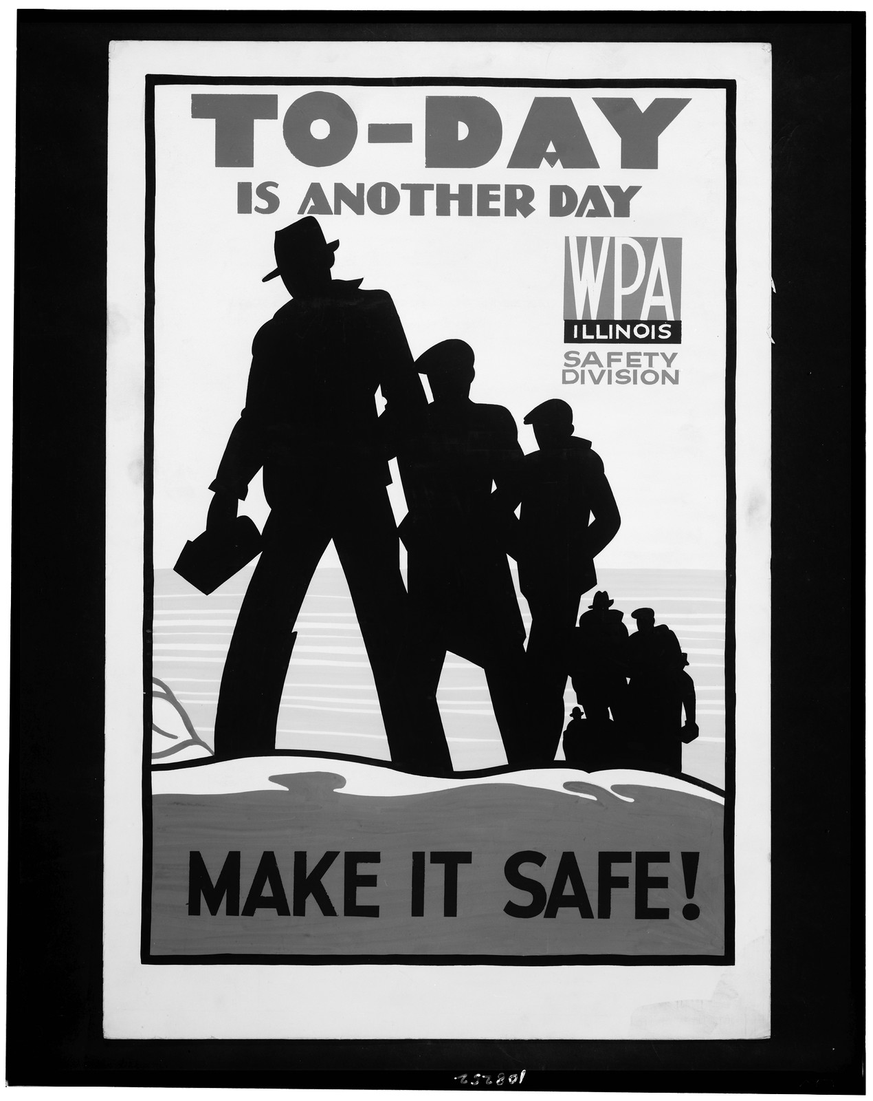 To-day is another day Make it safe!, 1936 — vintage poster