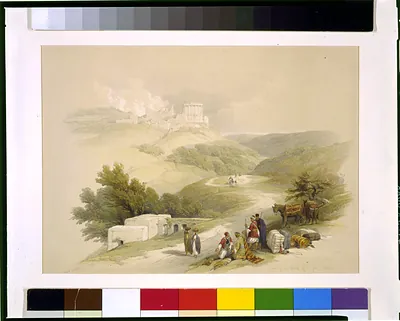 Ruins of the Church of St. John Sabaste 1839 / David Roberts.