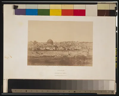 Jérusalem, enceinte du temple--Vue générale de la face Est Pl. 2 / Aug. Salzmann.