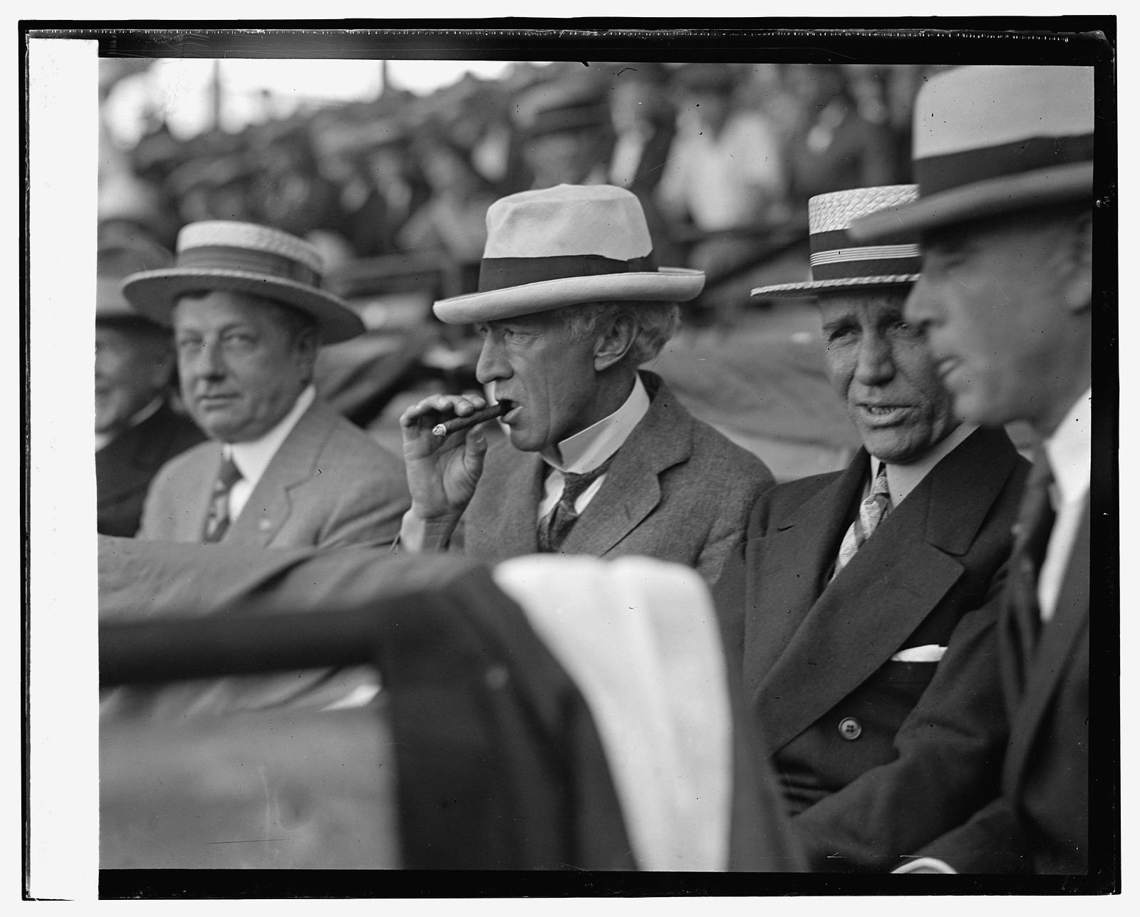 John Heydler & Judge Landis raising of championship flag, 6/11/25, [19]25 June 11. — historic photograph
