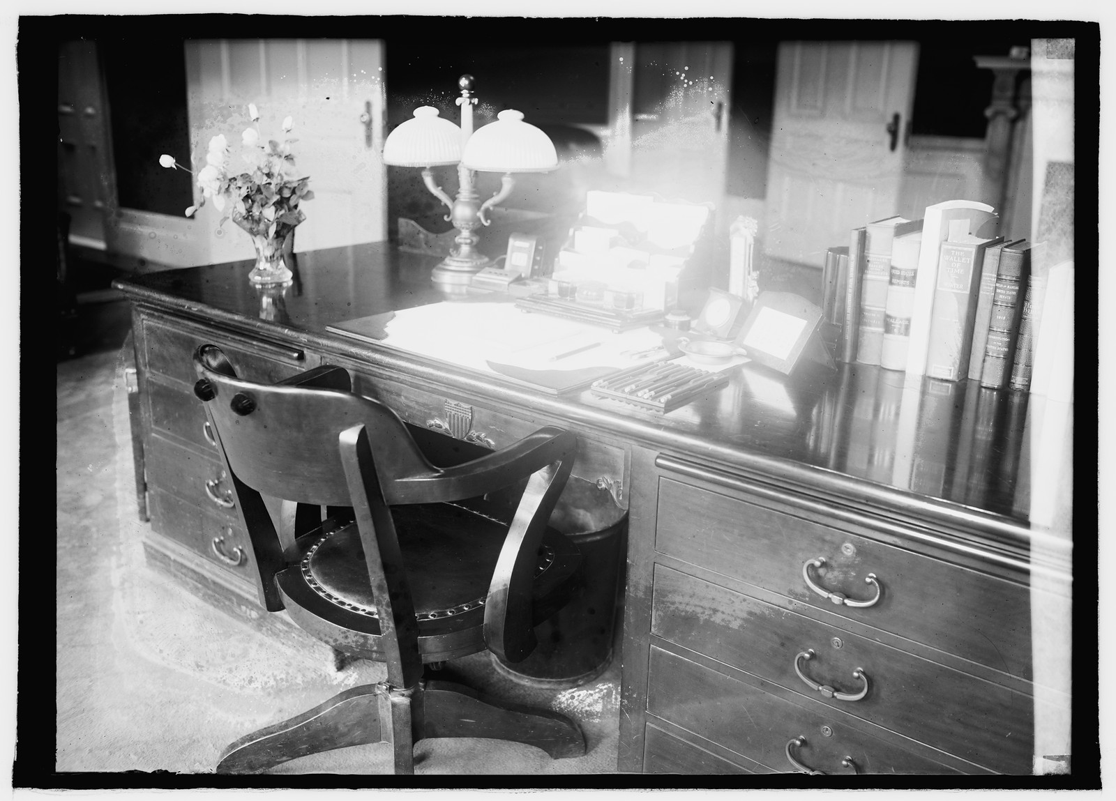 White House. Ex. ofc. Interior, [between 1918 and 1921] — historic photograph