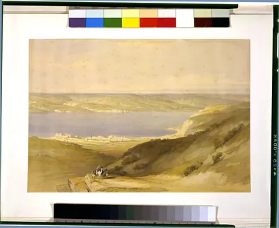 Sea of Galilee or Genazareth looking towards Bashan April 21st 1839