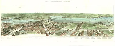Vicinity of Boston, from Bunker Hill Monument, 1880
