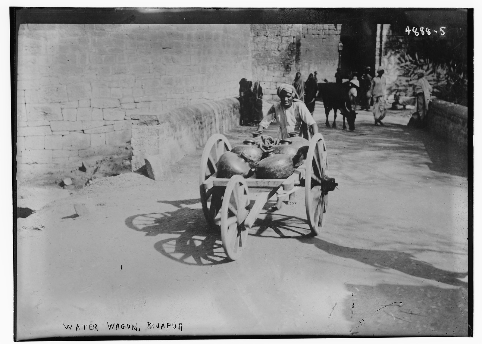 Water Wagon, Bijapur, n/a — historic photograph