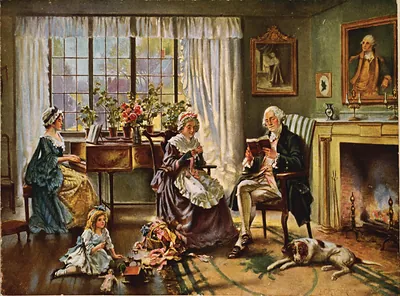 Washington at home / E. Percy Moran.