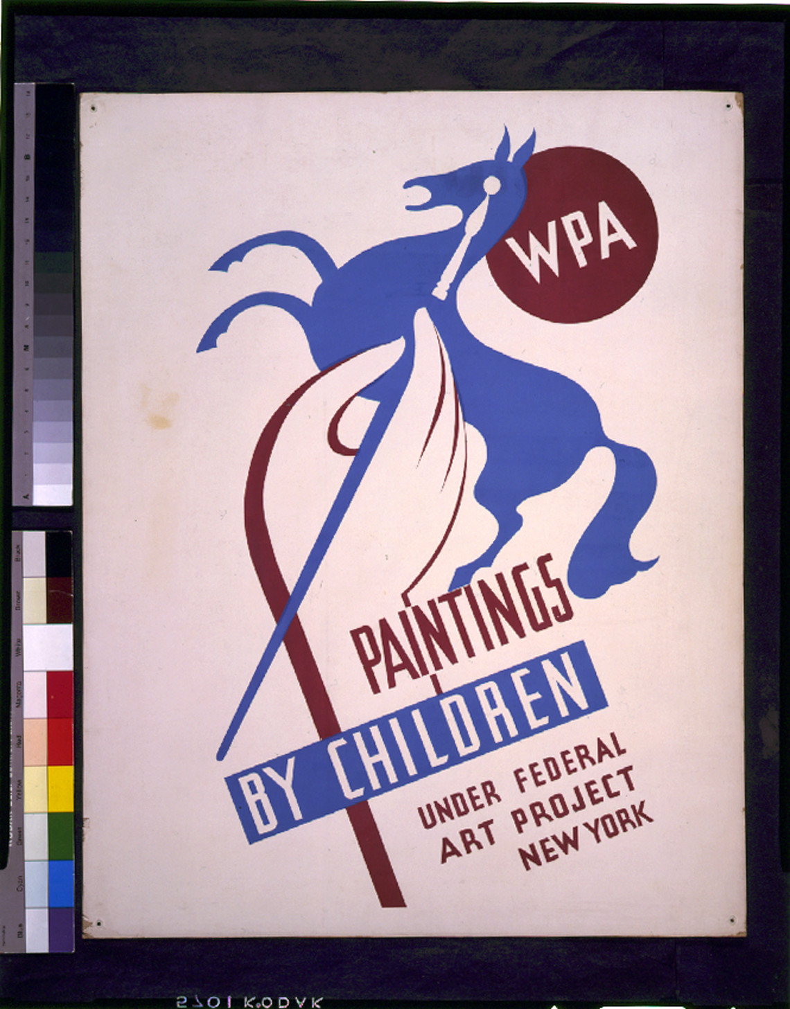 WPA paintings by children under Federal Art Project, New York, [New York : Federal Art Project, between 1936 and 1941] — vintage poster