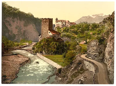 Sarnthal (i.e. Sarntal) Ried and Runkelstein Tyrol Austro-Hungary