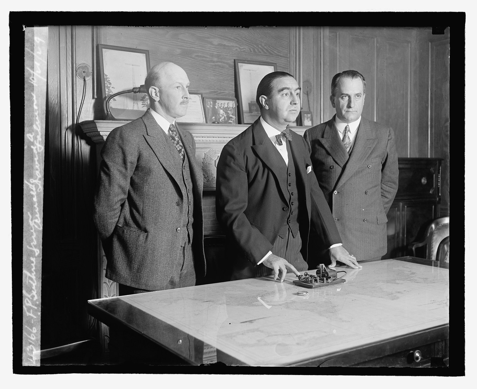 F.P. Guthrie, Senor Amaedo, David A. Salmon, 10/21/29, [19]29 October 21. — historic photograph