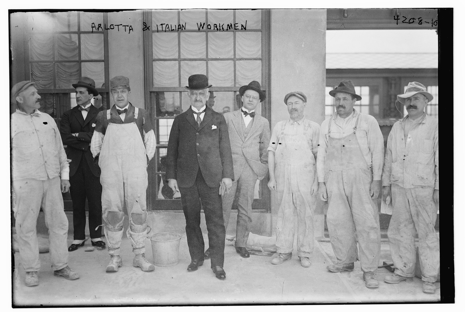 Arlotta & Italian workman, n/a — historic photograph