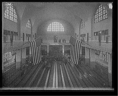 [Inspection room, Ellis Island, New York, N.Y.]