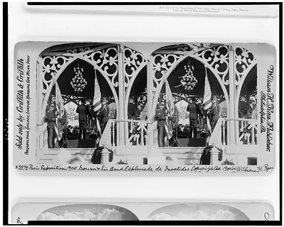 Paris Exposition 1900. Sousa & his band Esplanade de Invalides