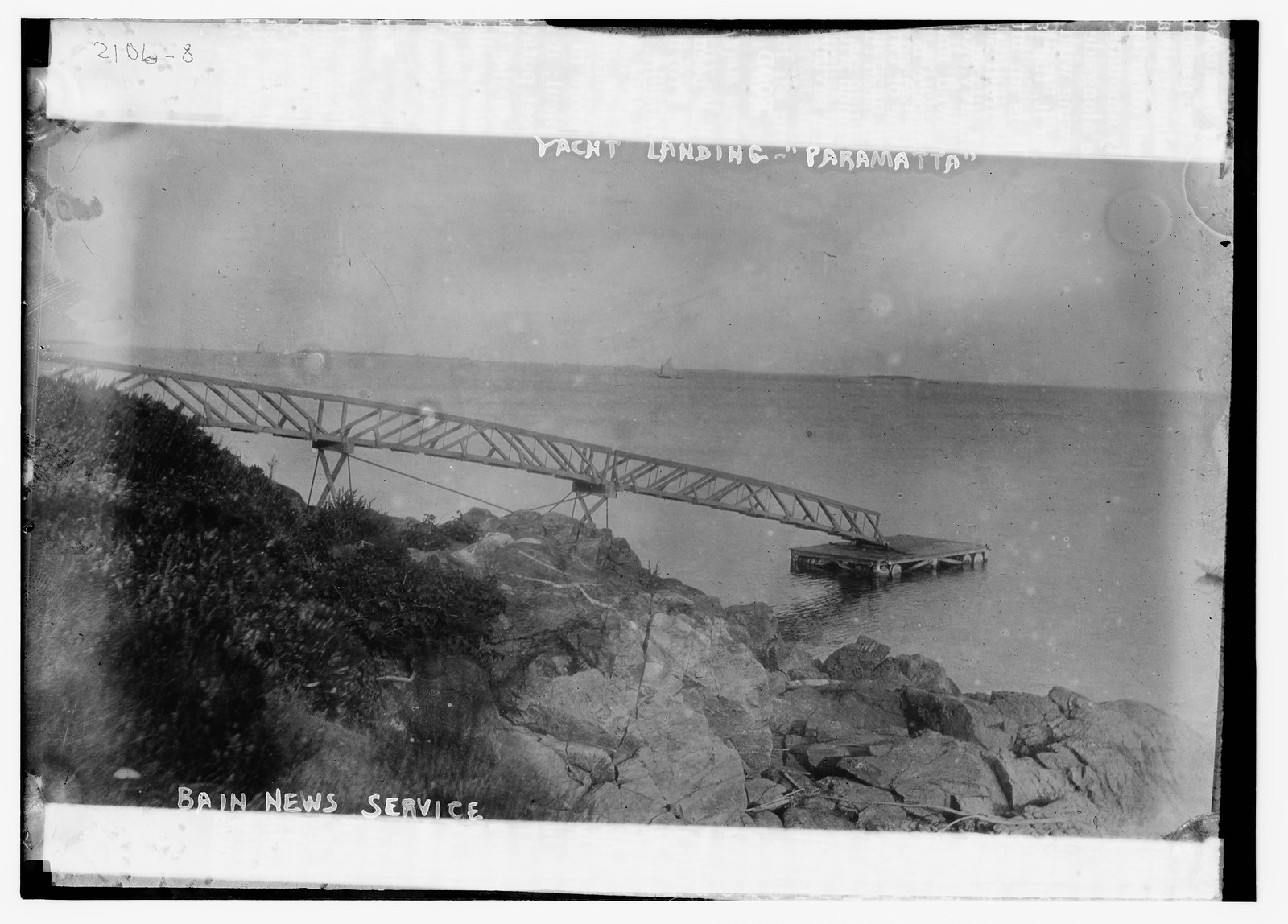 Yacht landing "Paramatta", n/a — historic photograph
