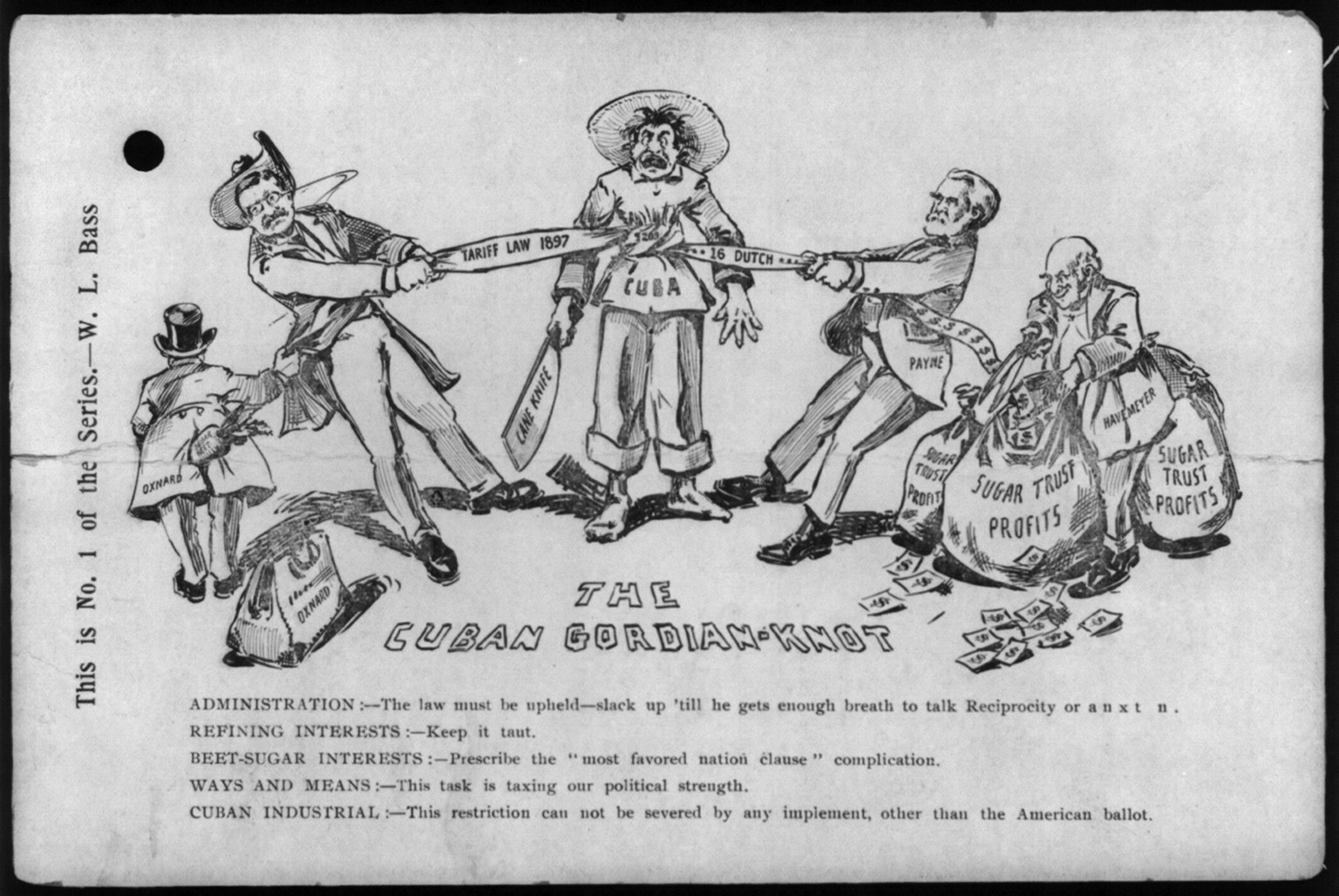 The Cuban Gordian-Knot, 1902 — historic print