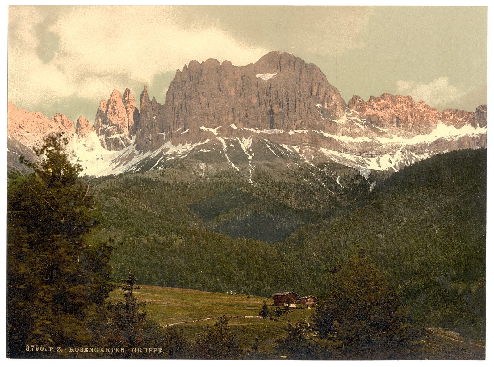 Rosengarten Group Tyrol Austro-Hungary, [between ca. 1890 and ca. 1900]. — historic print